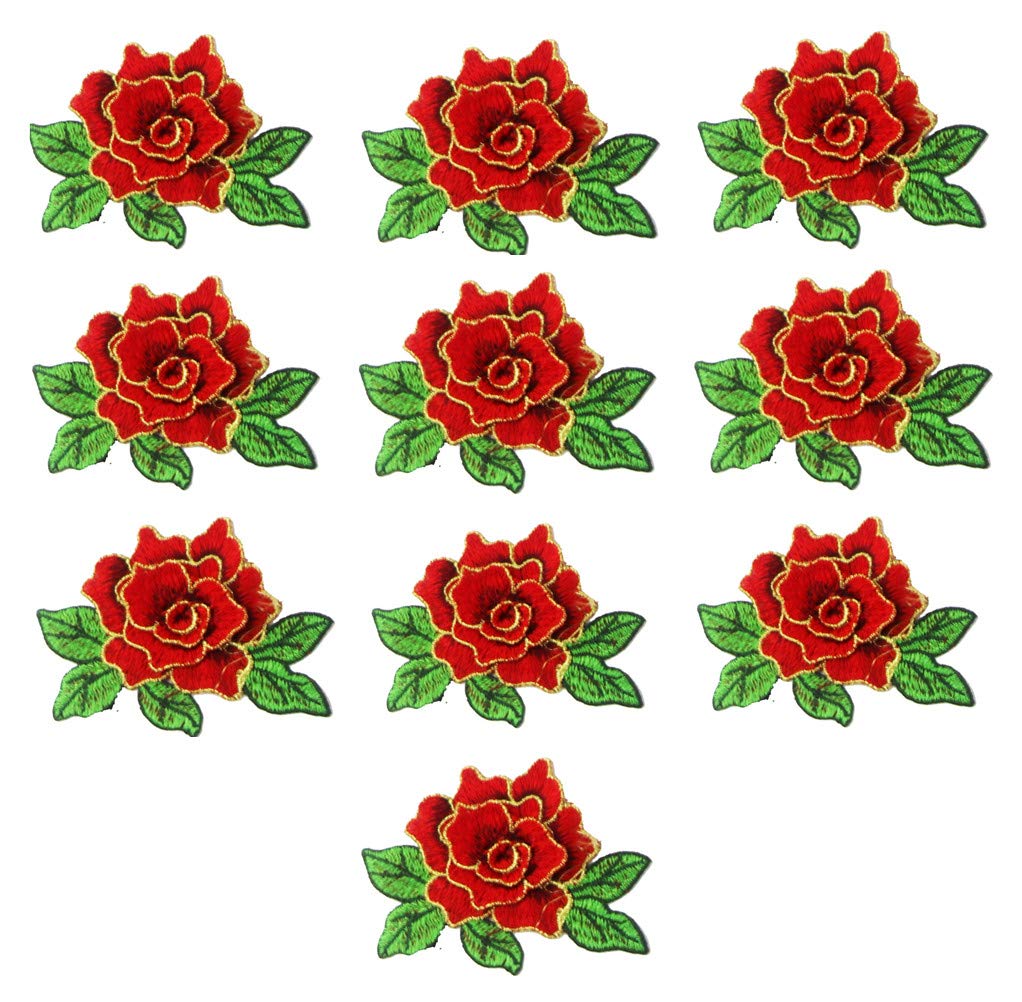 s**様 【新品未使用正規品✨】AMERI ROSE EMBROIDERY JA Amazon.com: 10 Pieces 3D Rose Embroidered Patch Flower Sew